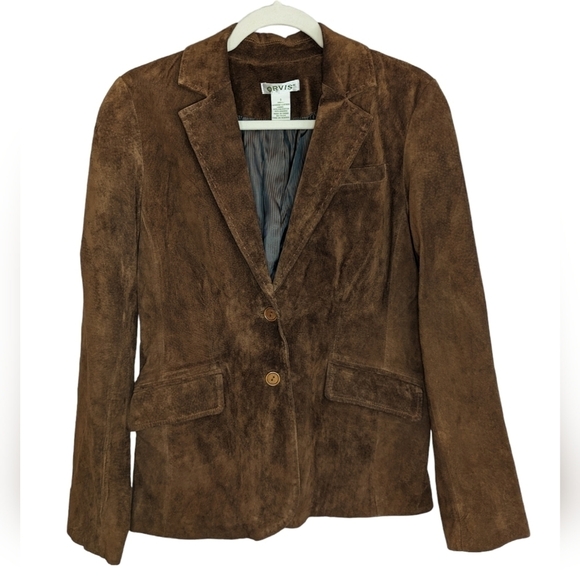 Orvis Jackets & Blazers - Vintage Orvis Women’s Brown Suede Leather Blazer Jacket Size S/P
